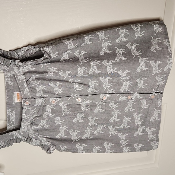 Gymboree Pinstriped Zebra Top Size 7 - Picture 2 of 9